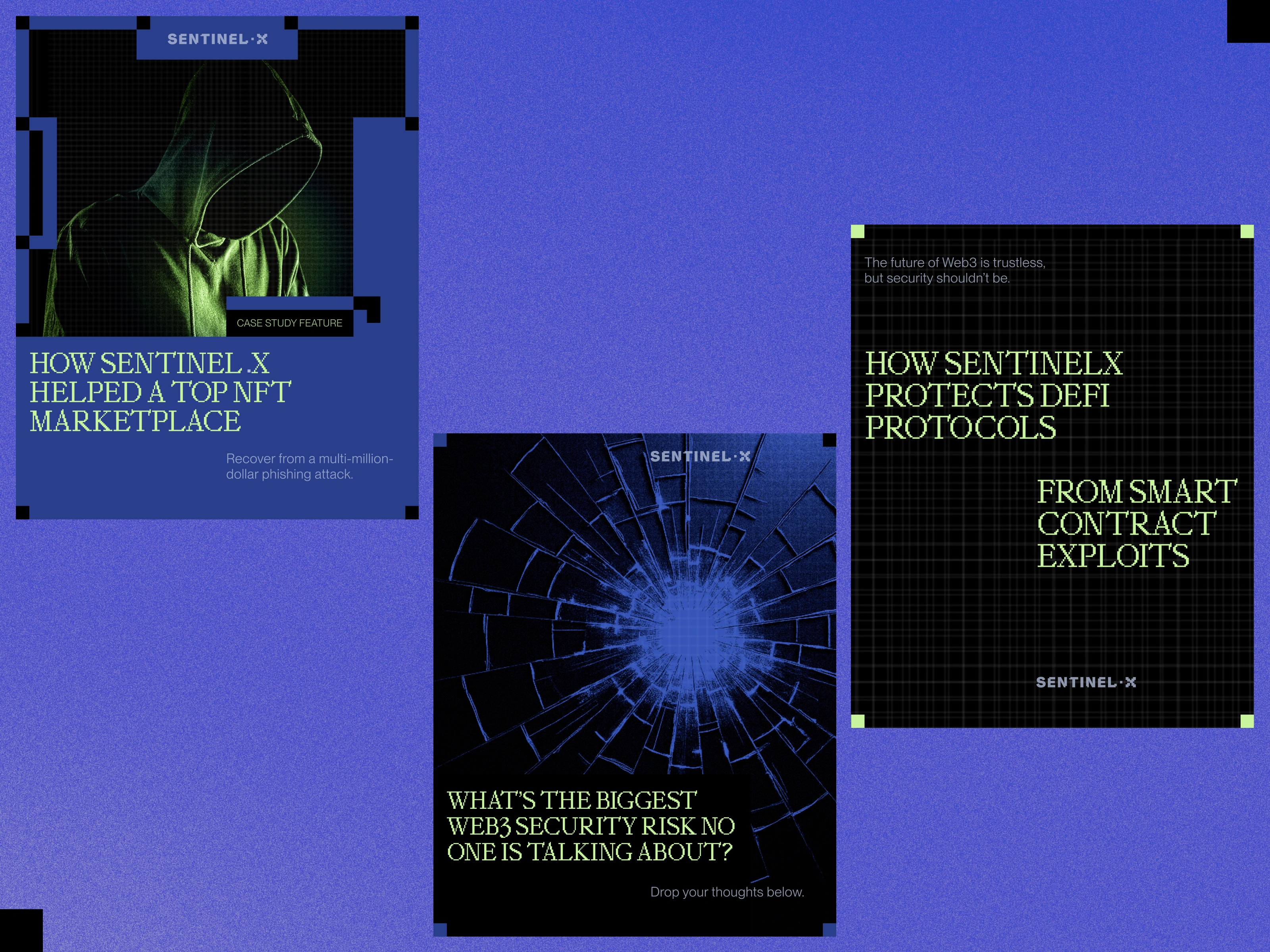 Marketing assets desing for Web3 company by Qream