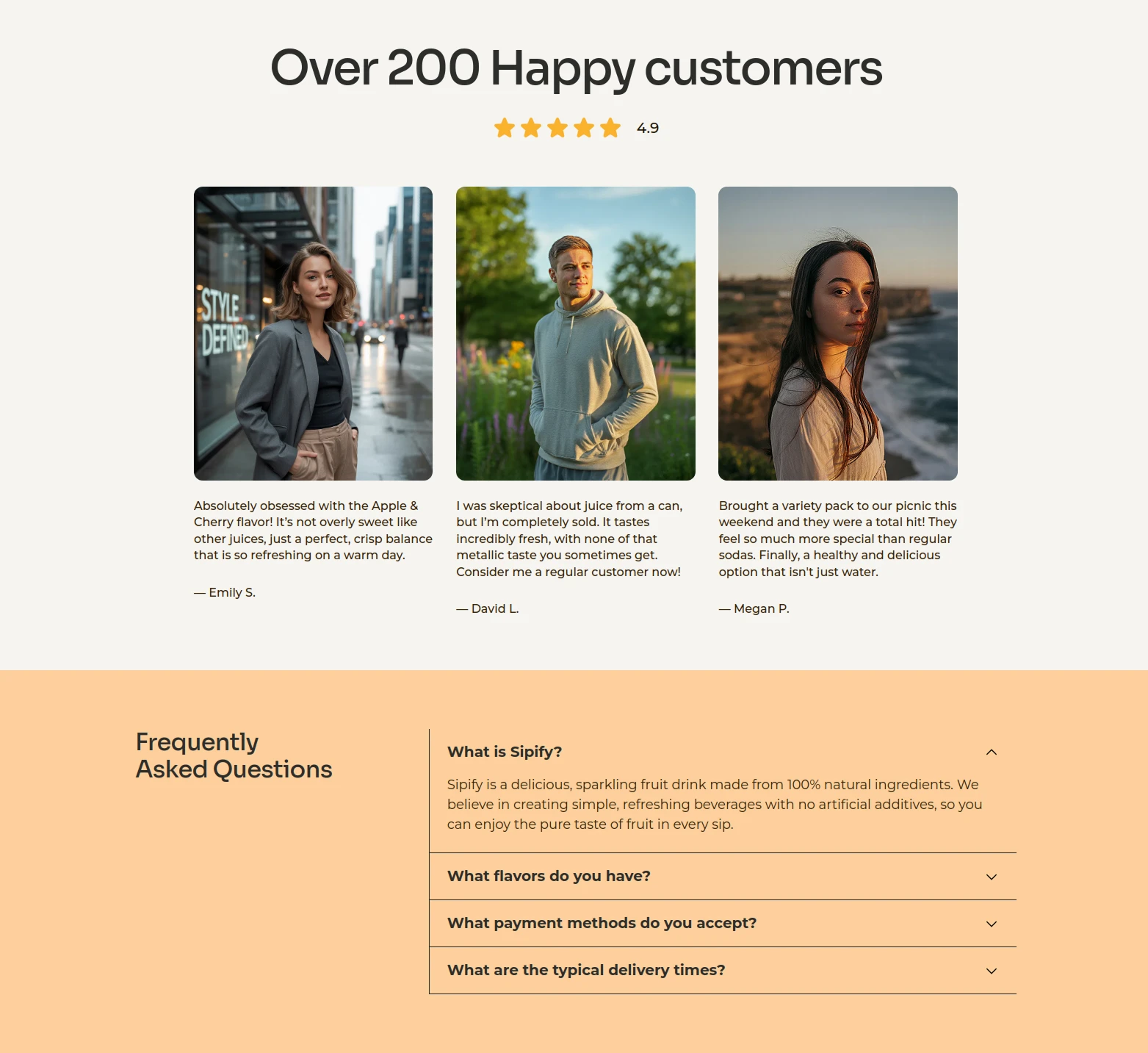Reviews + FAQ