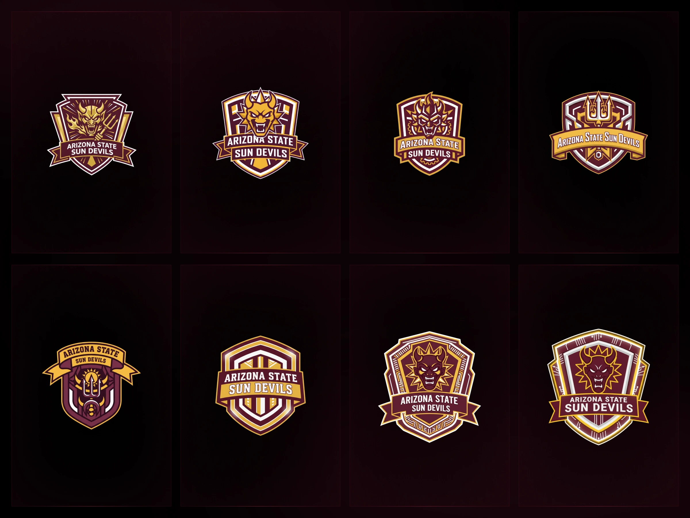 Dynamic crest featuring bold maroon-and-gold tones built for esports energy.