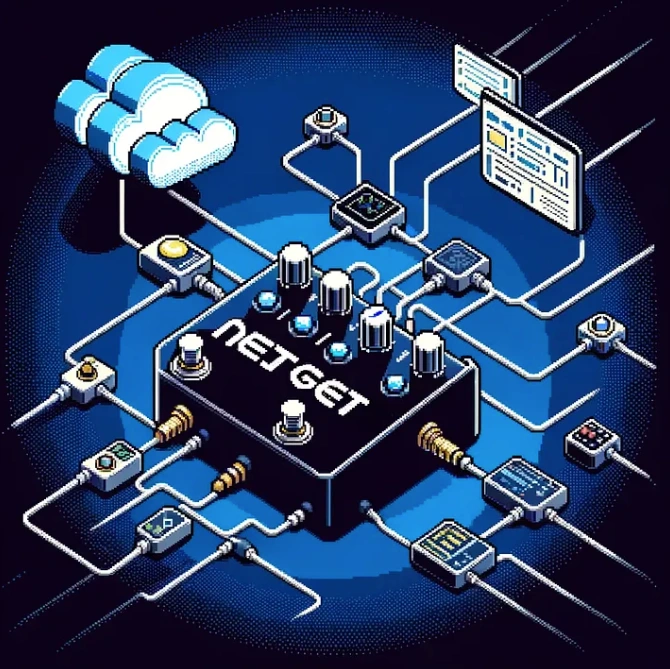 Routing through netget.