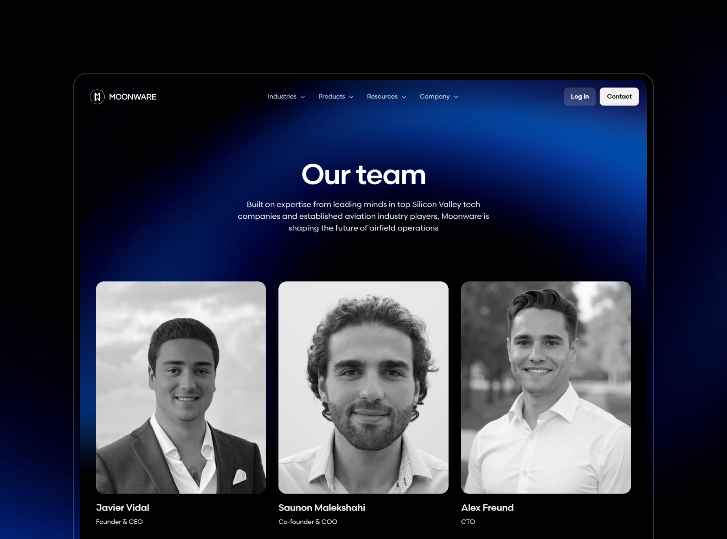 Team page