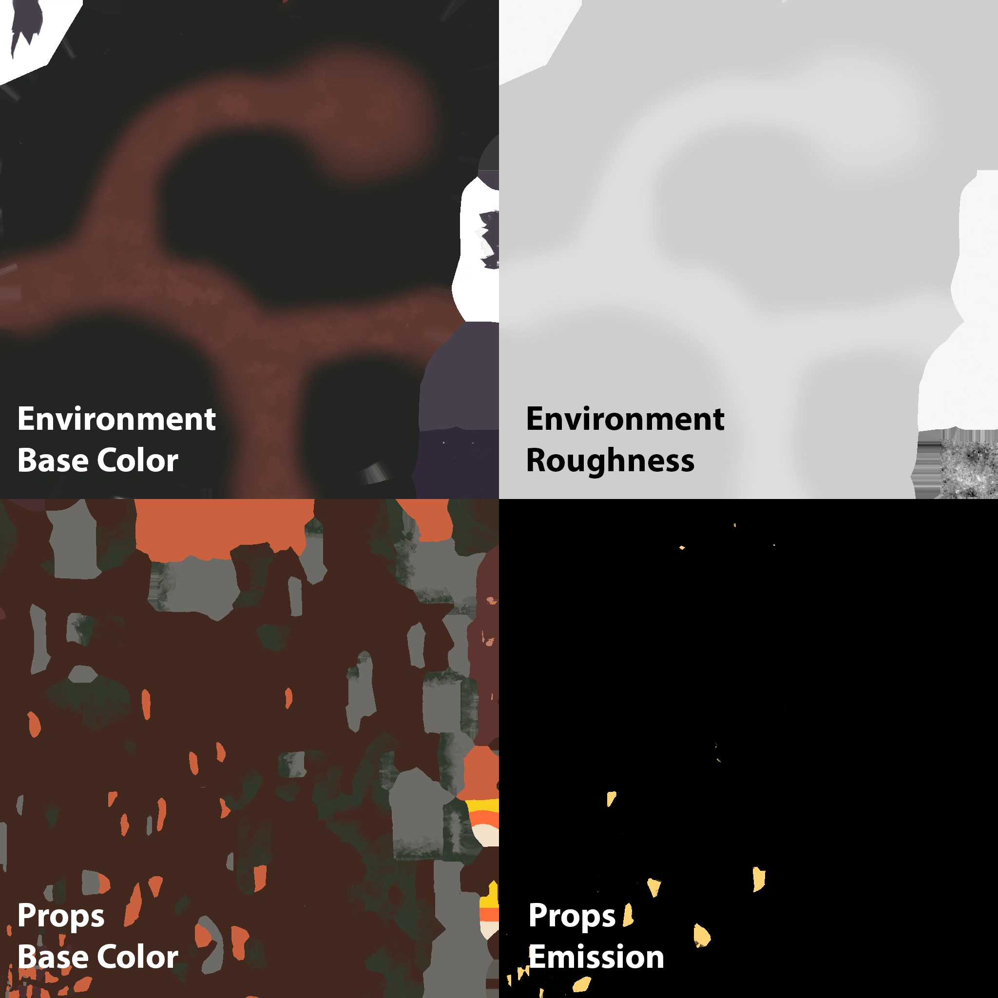 Bespoke textures used in the game
