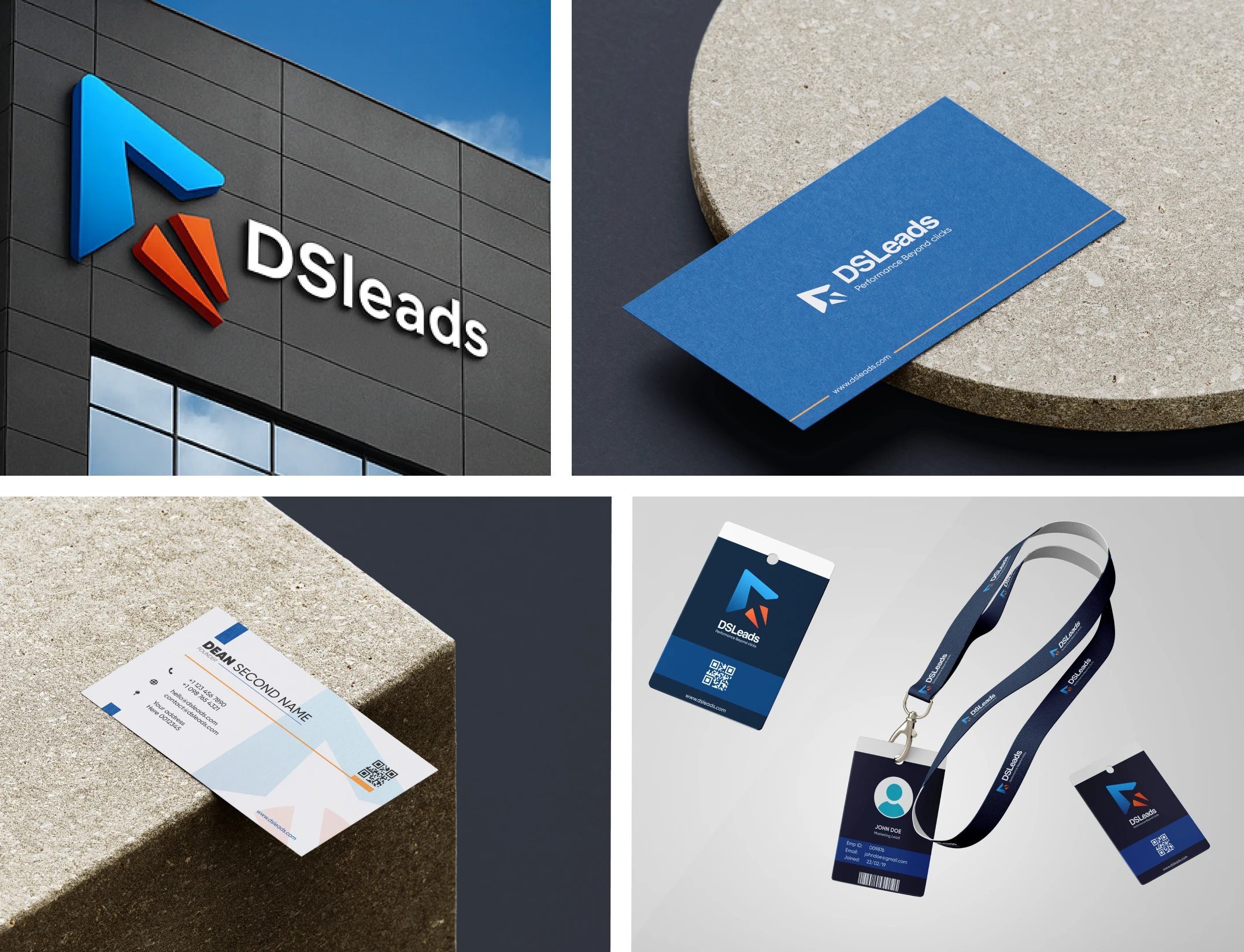 Business card / Employee card / Facade Mockups