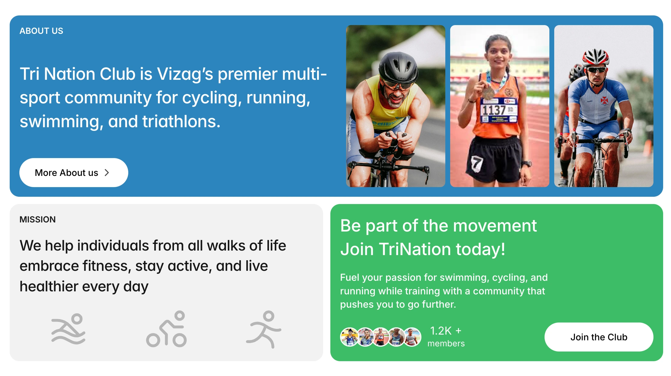 Bento styled About section