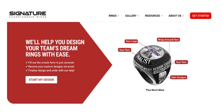 Helped build online 3D ring builder 