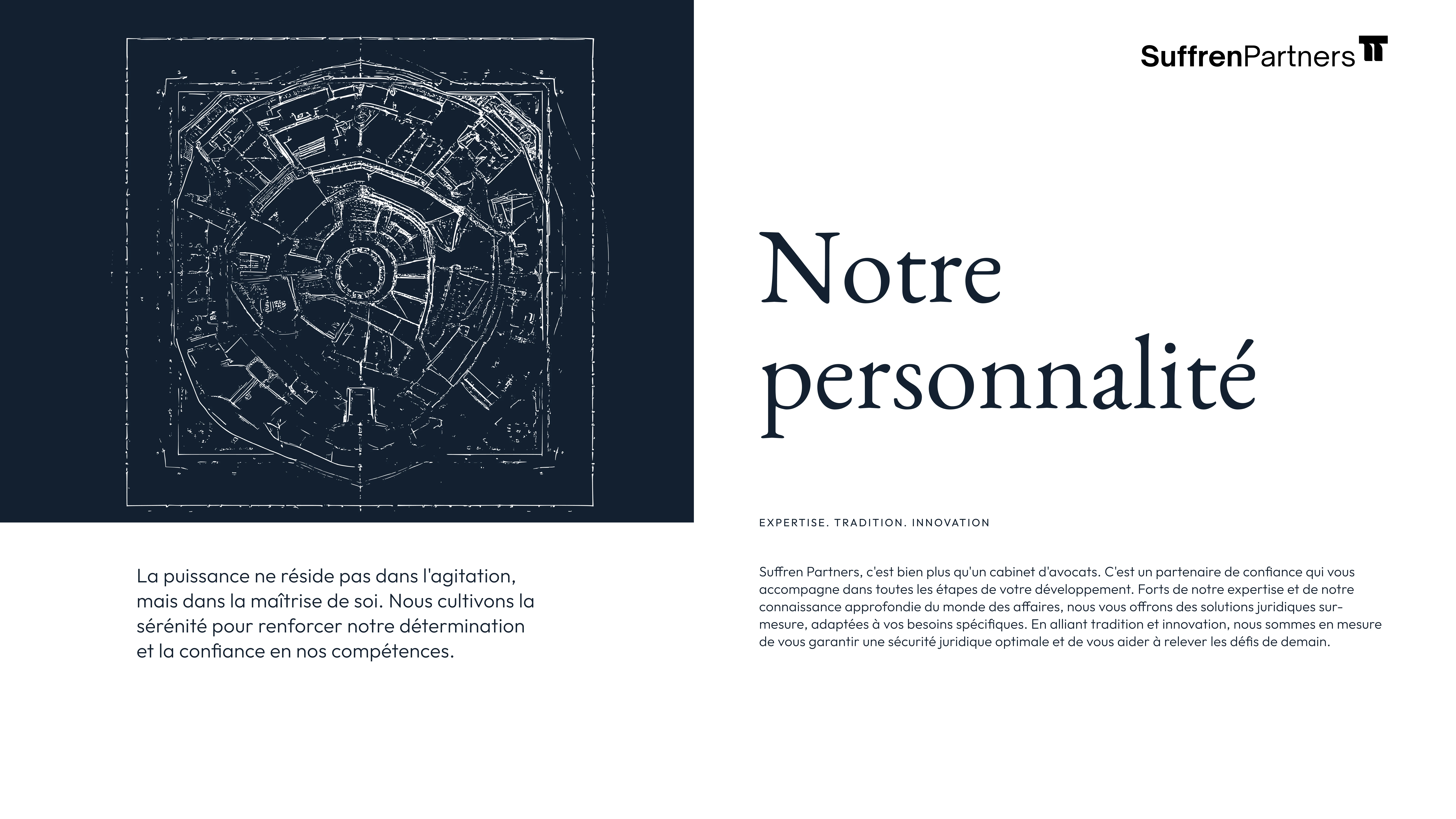 Sample from Suffren Partner's Brand Guidelines