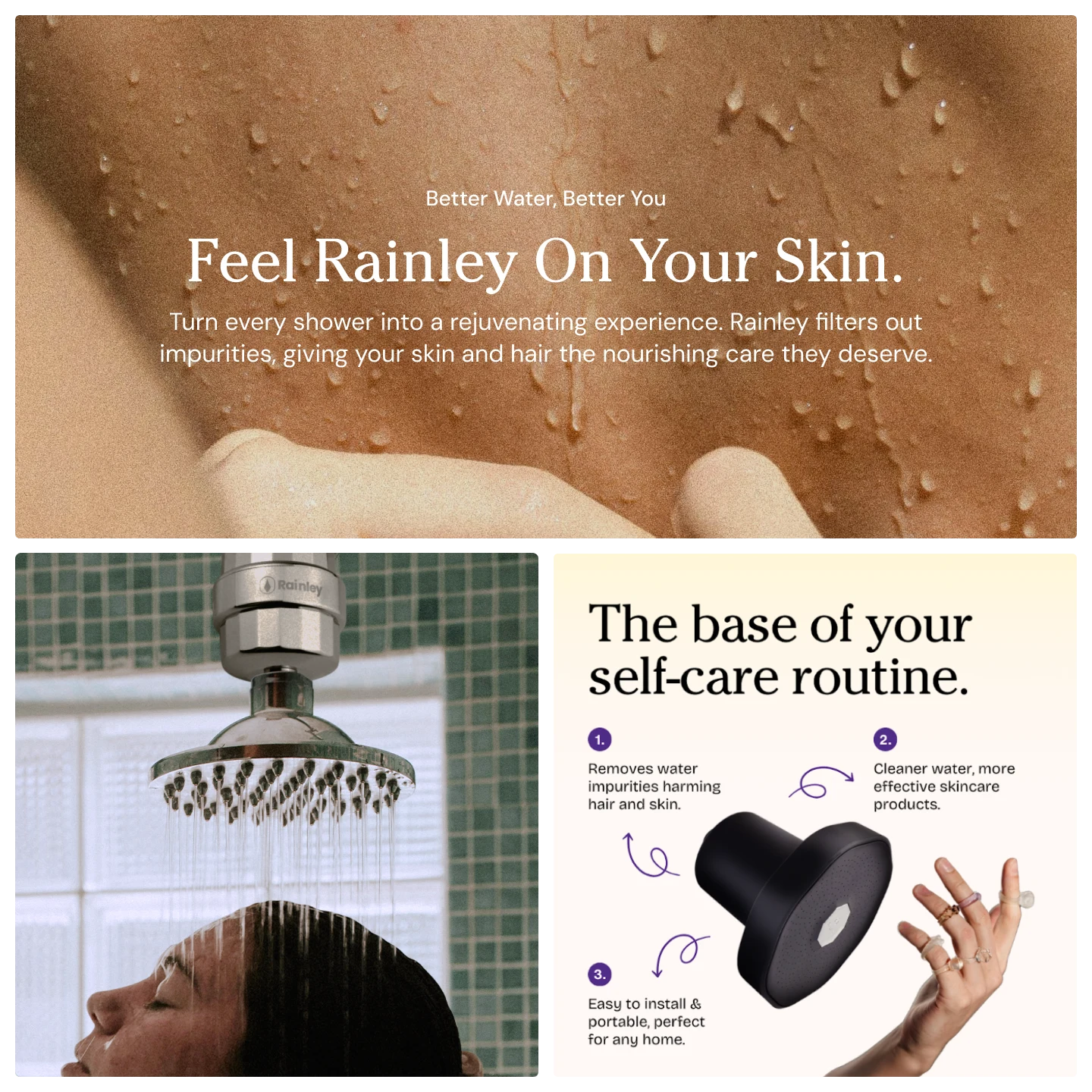 A glimpse into the visual language and copy tone guiding this project.