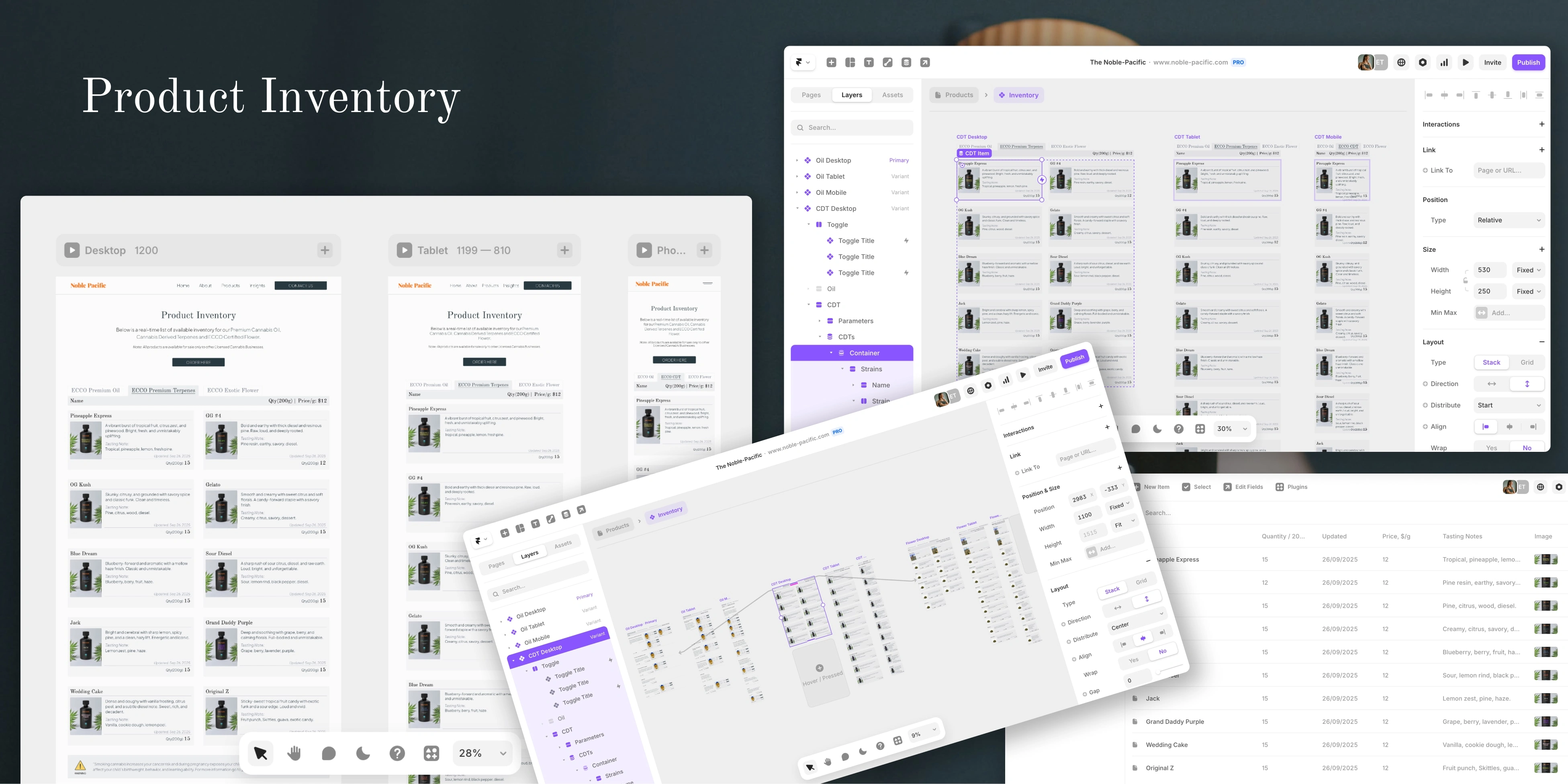  CMS for real-time product inventory
