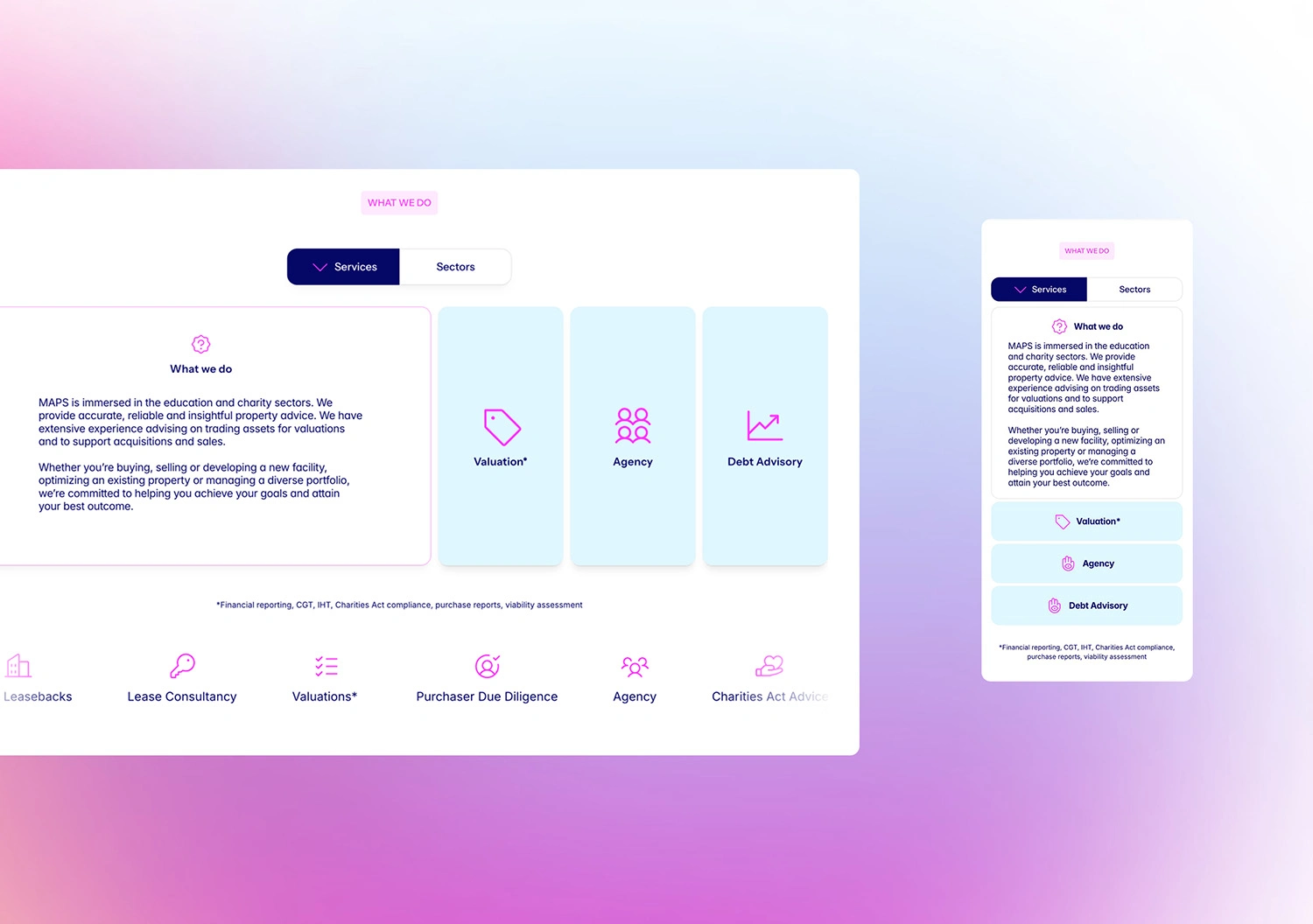 Streamlined content heavy text responsively in a logical manner 