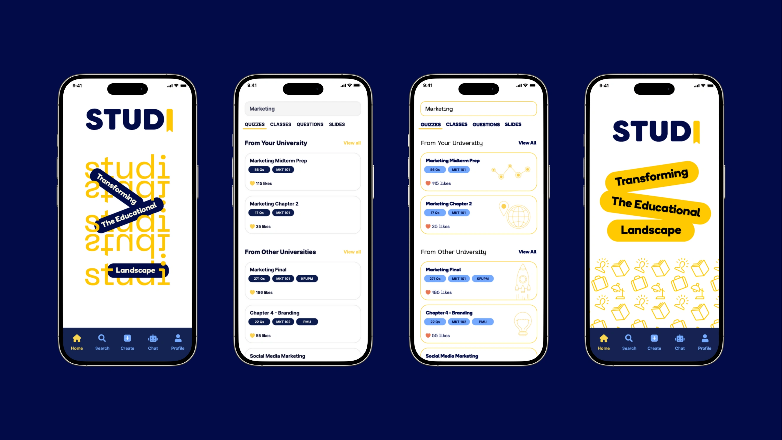 Test driving the new identity on Studi App UI!