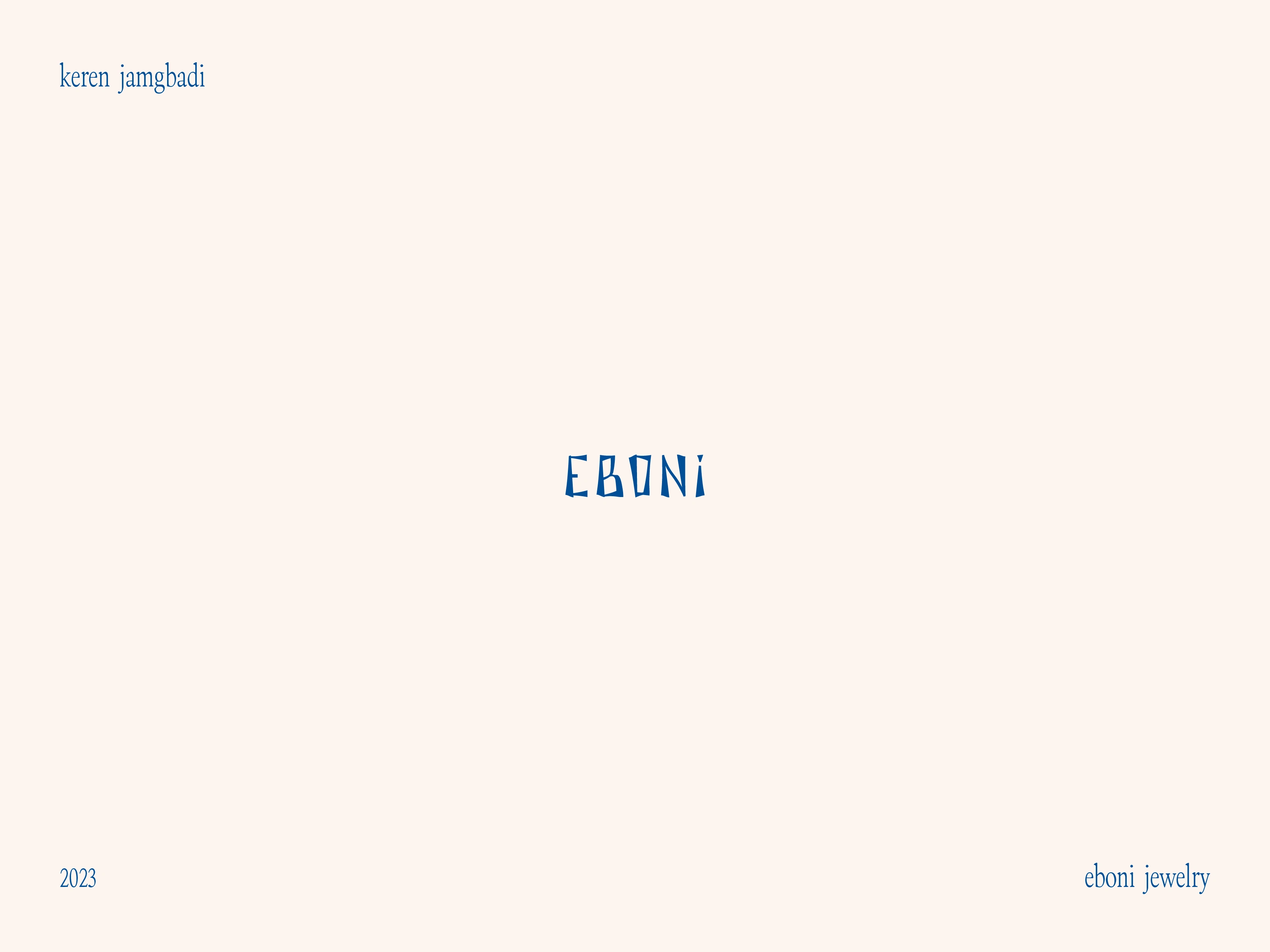 EBONI Wordmark Logo