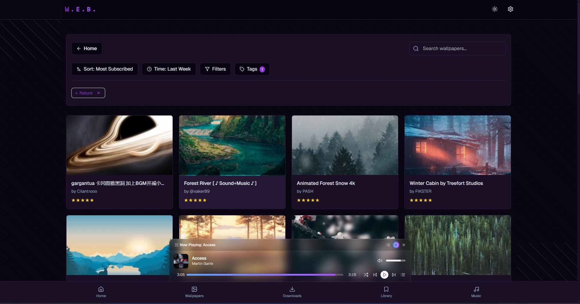The Advance Search, Filter and Sort functionality of W.E.B.