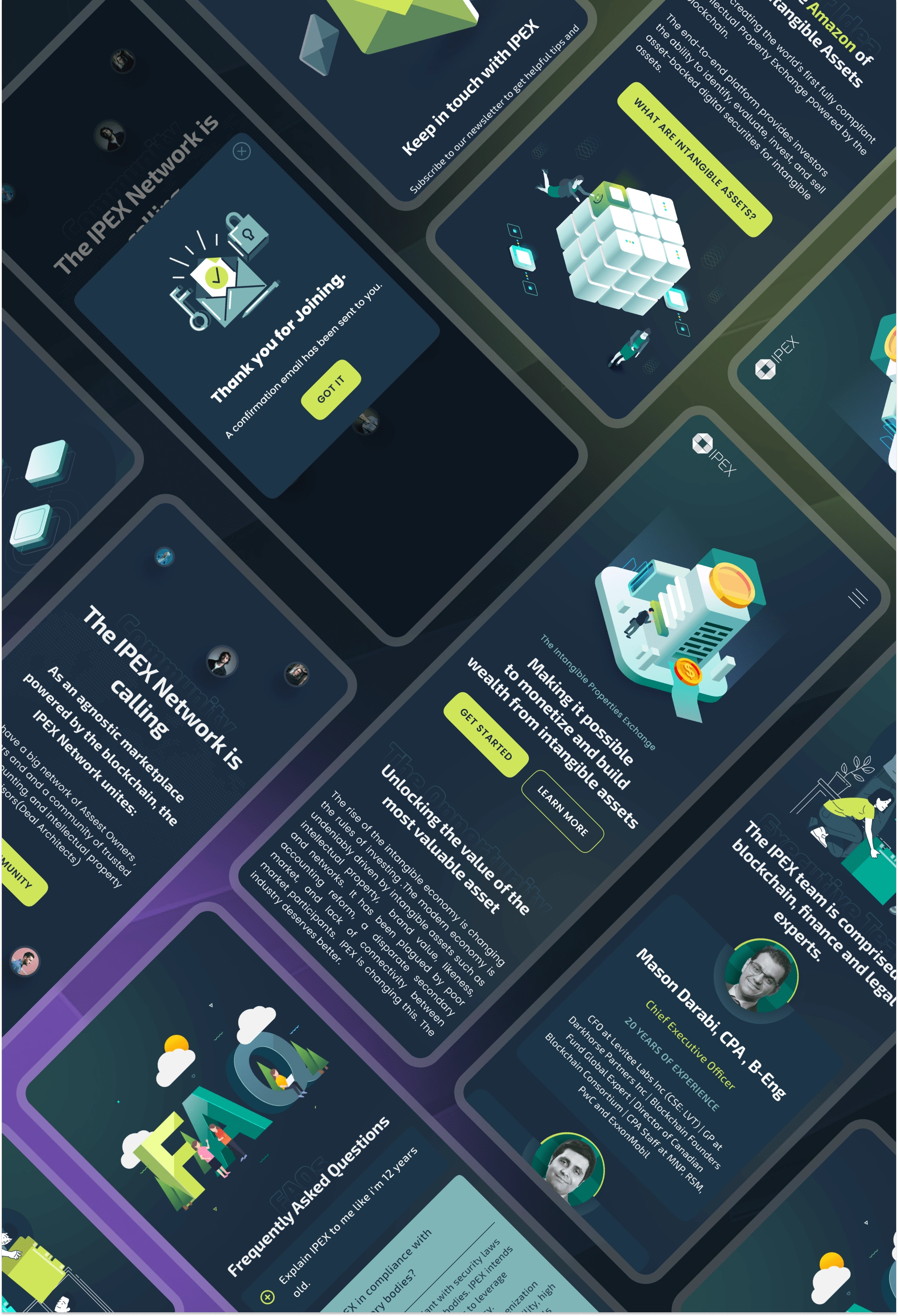 Some Screens of Mobile Design For Ipex Pages