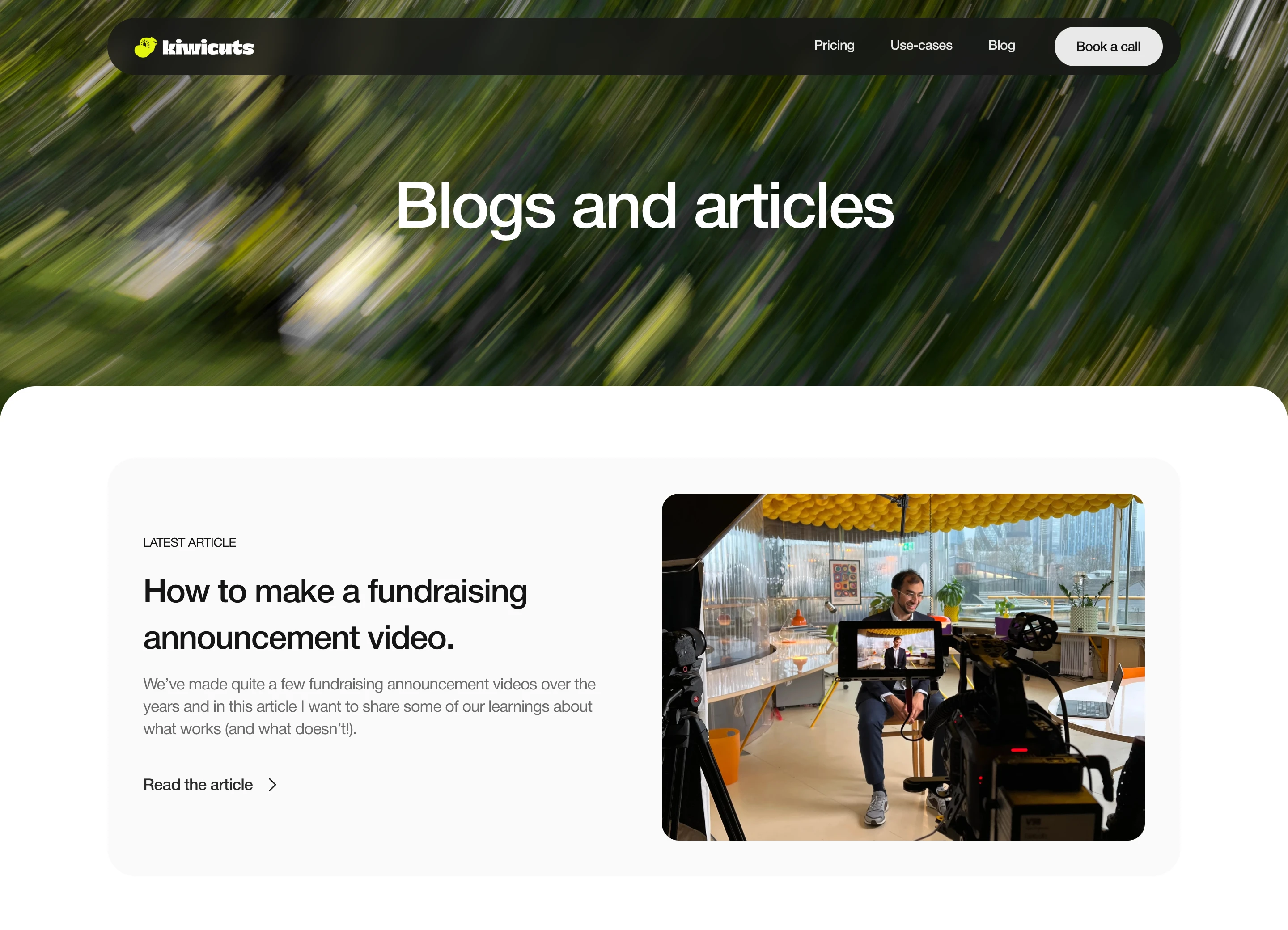 Blogs pages