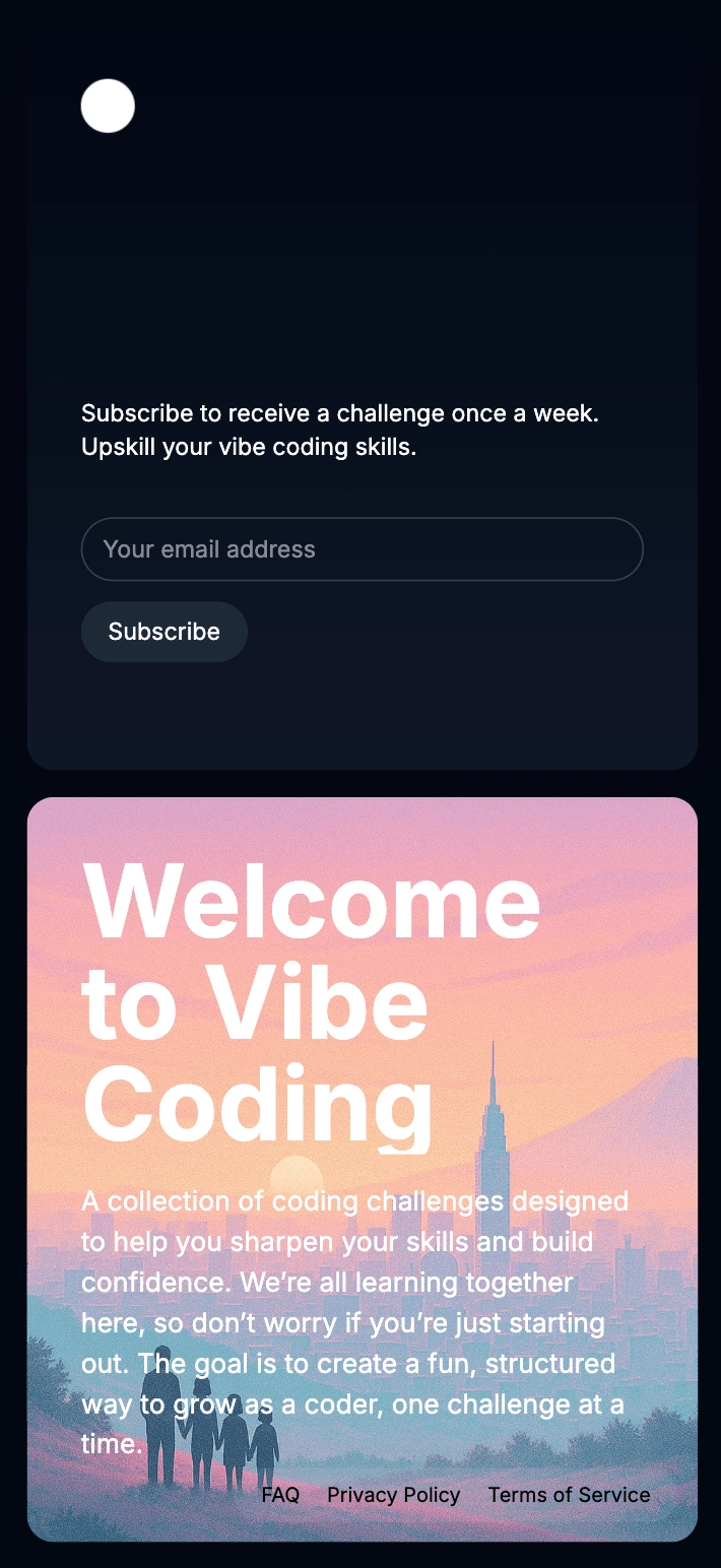 Responsive layout shown on mobile. Designed to work well across devices, especially for users checking lessons on their phones.