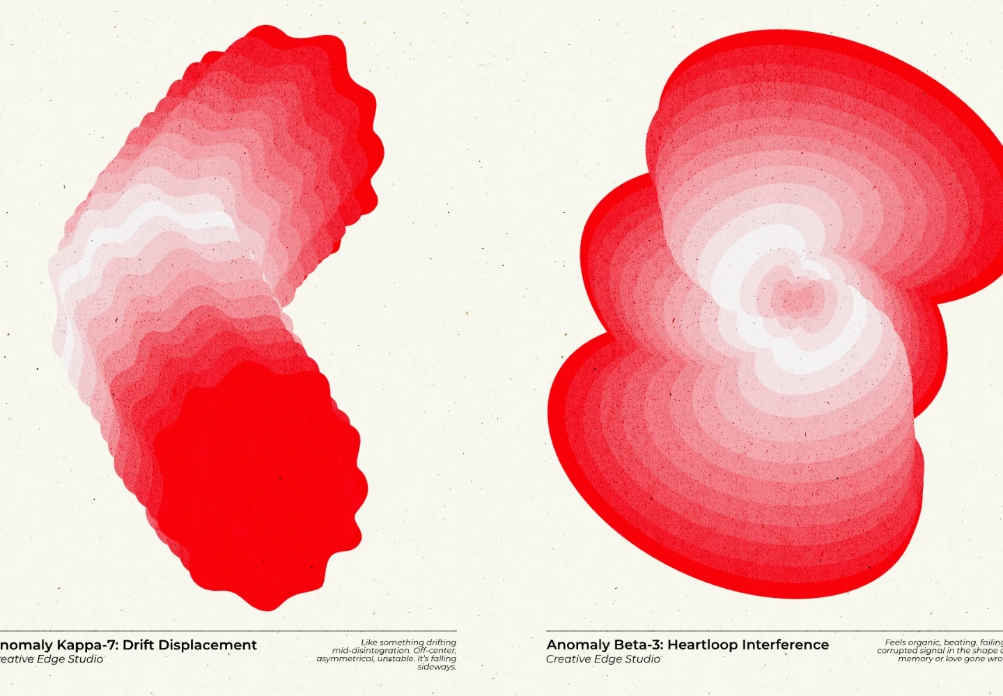 This collection is a visual playground — a space to explore typography, brutalist layouts, color psychology, and raw emotion.

