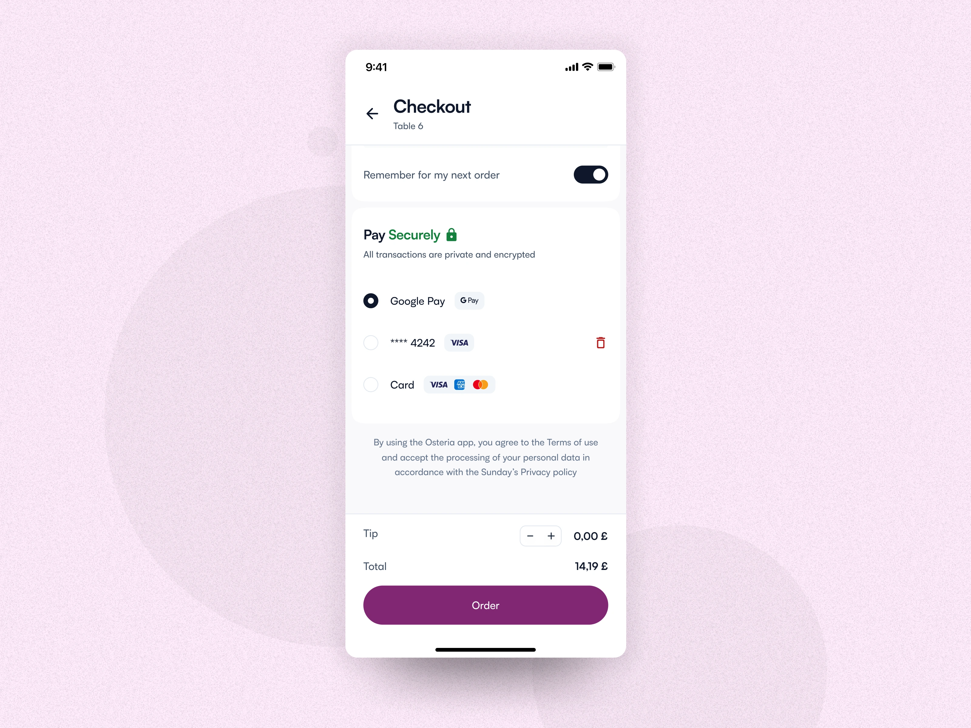 Checkout page new UI