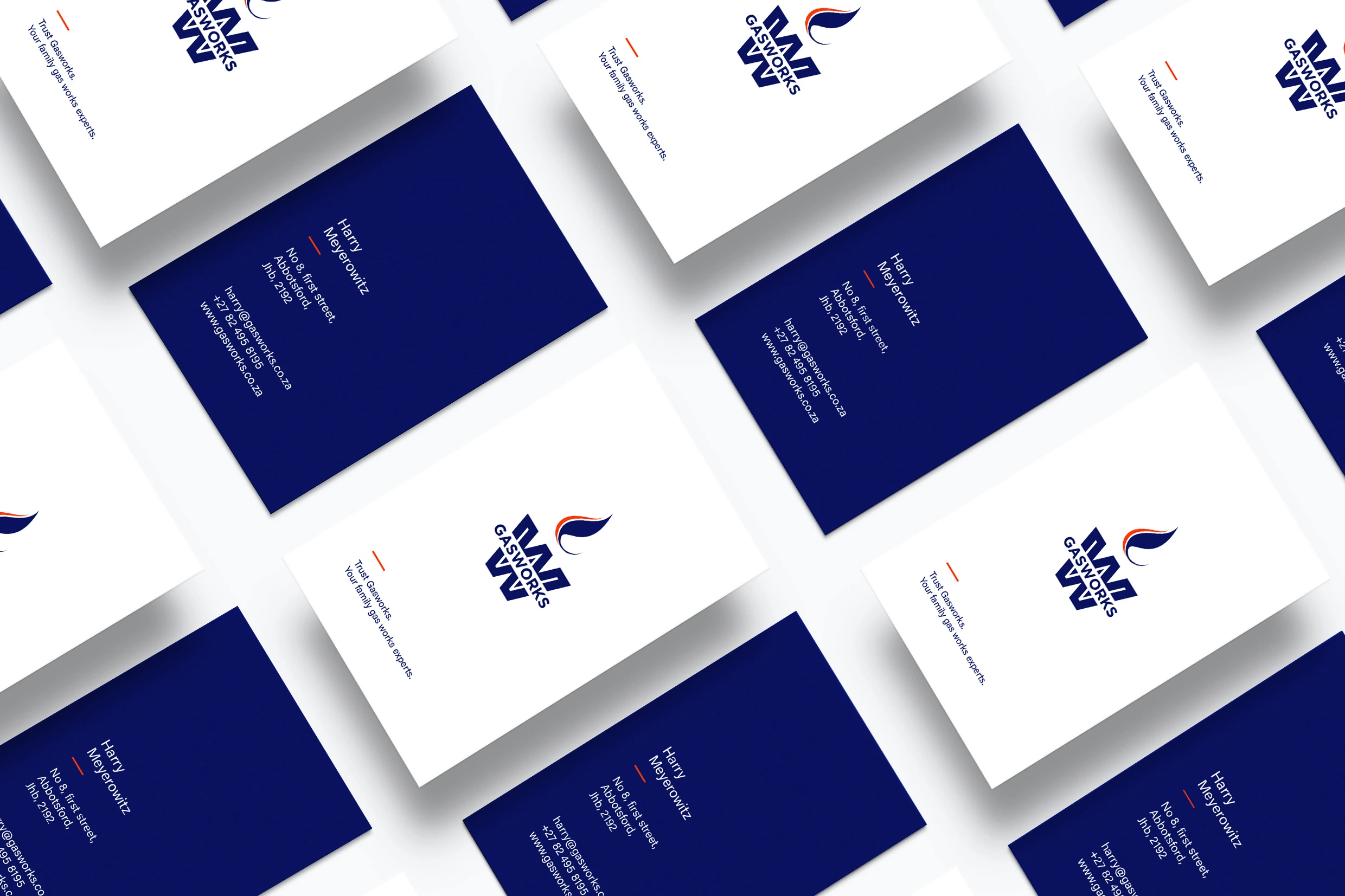 Gasworks logo and business card design