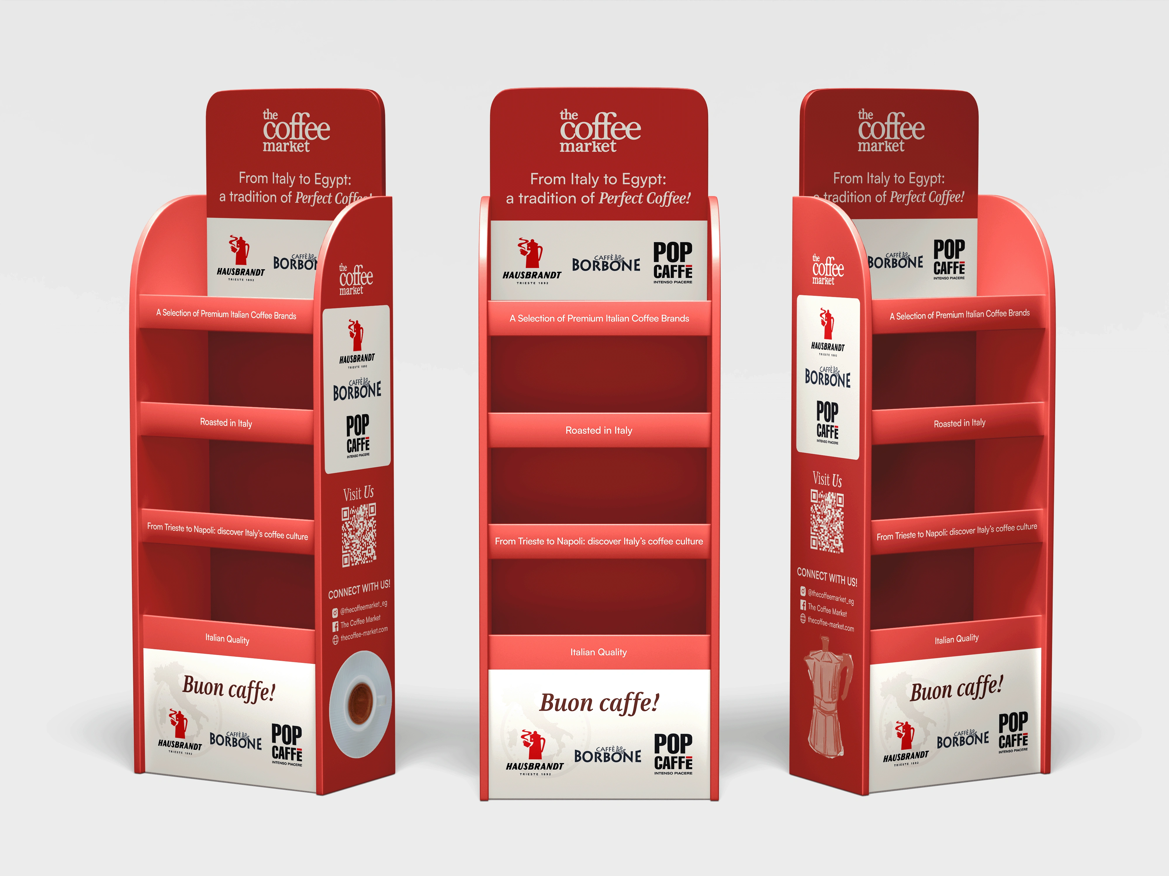 The Coffee Market Product Display Stand