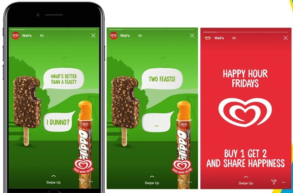 Promoting the 'Feast' ice cream. (Version 2)