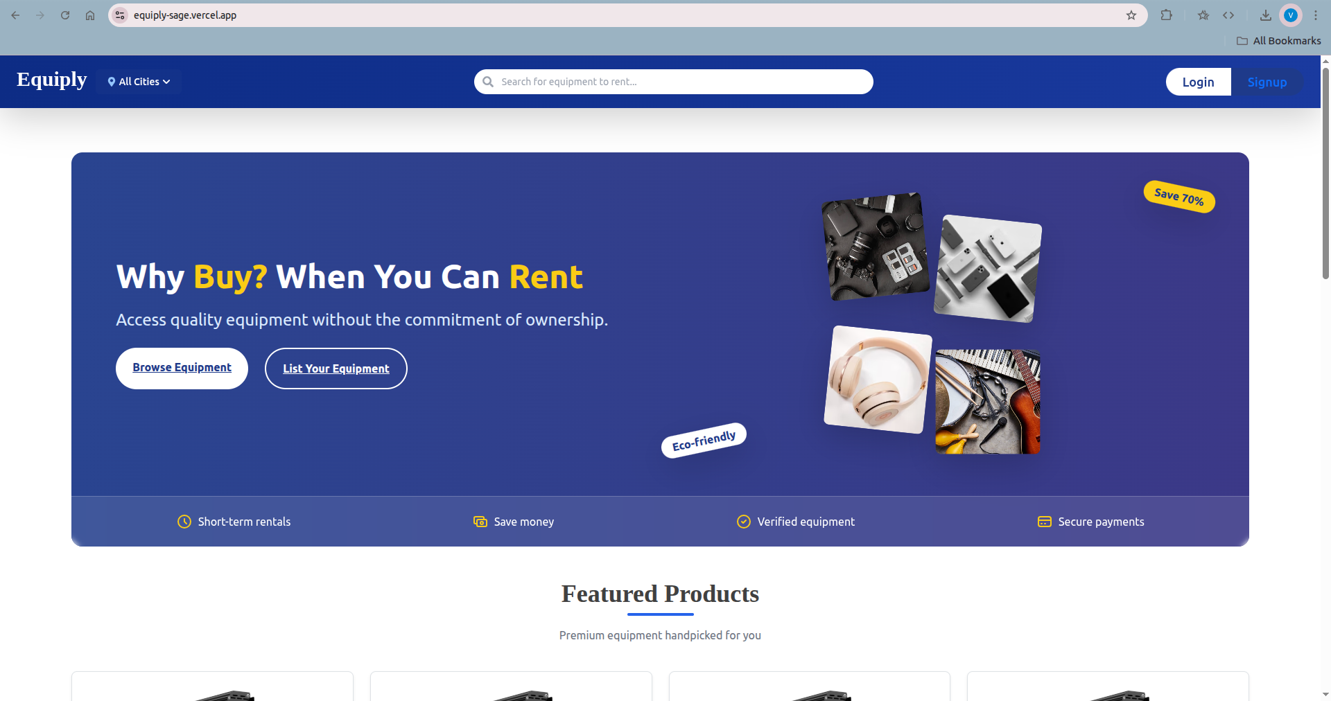 Placeholder project card media