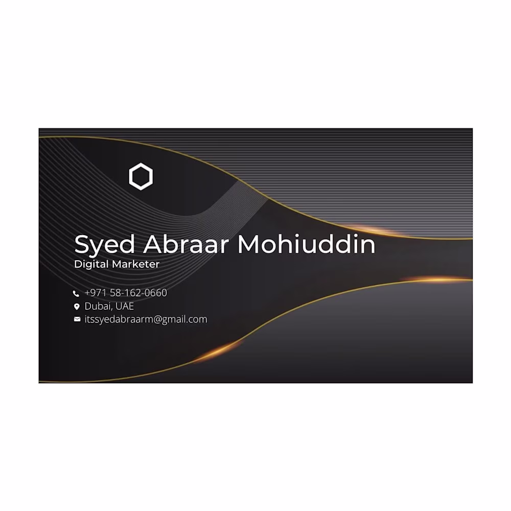 Syed Abraar Mohiuddin
