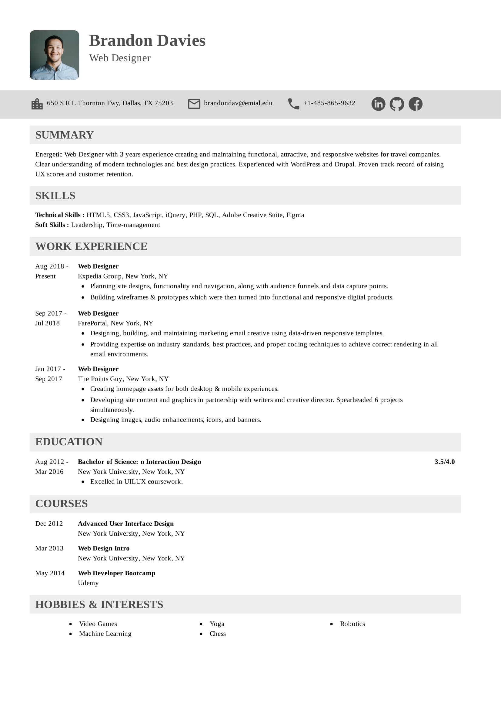 Placeholder project card media
