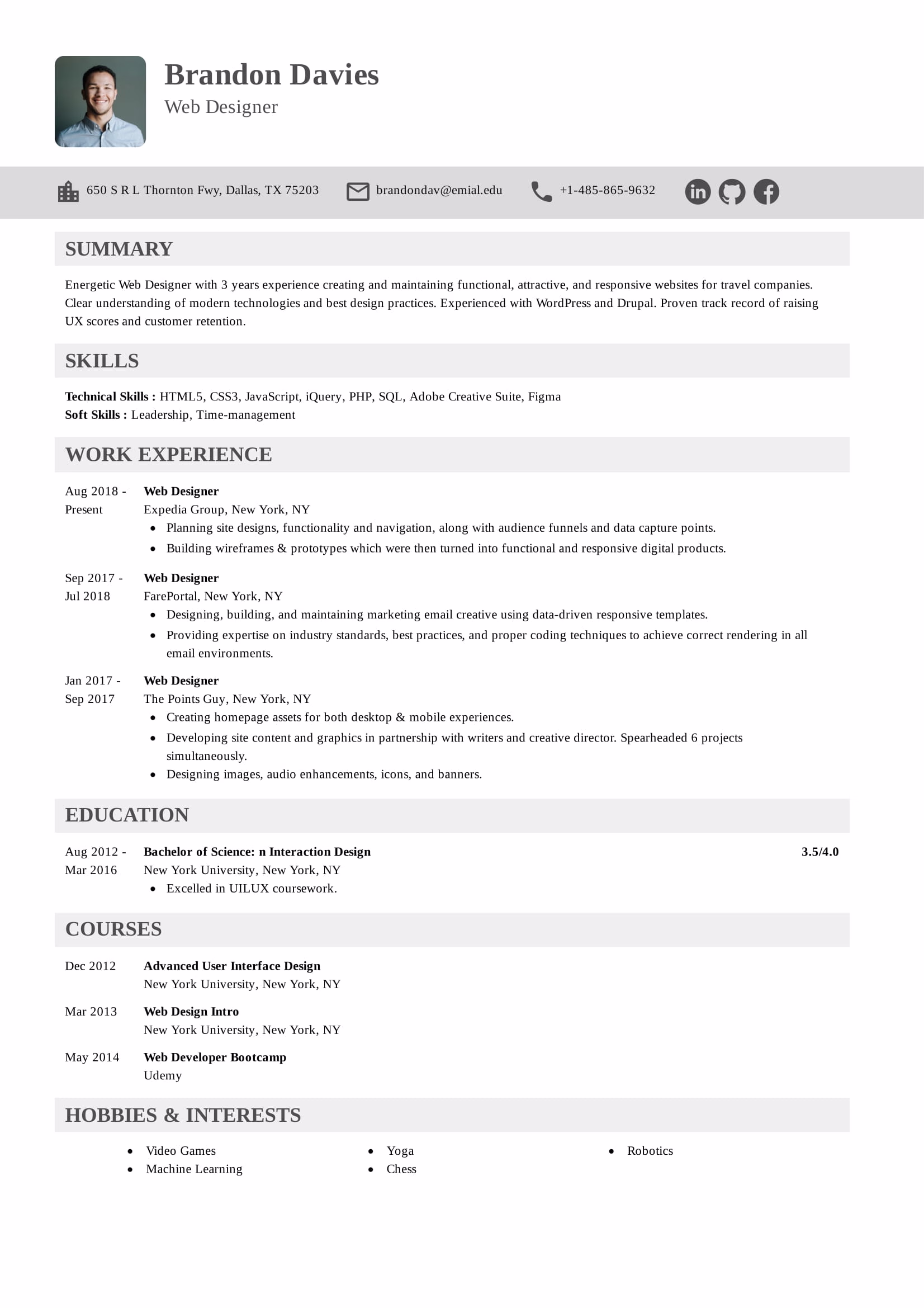 Placeholder project card media