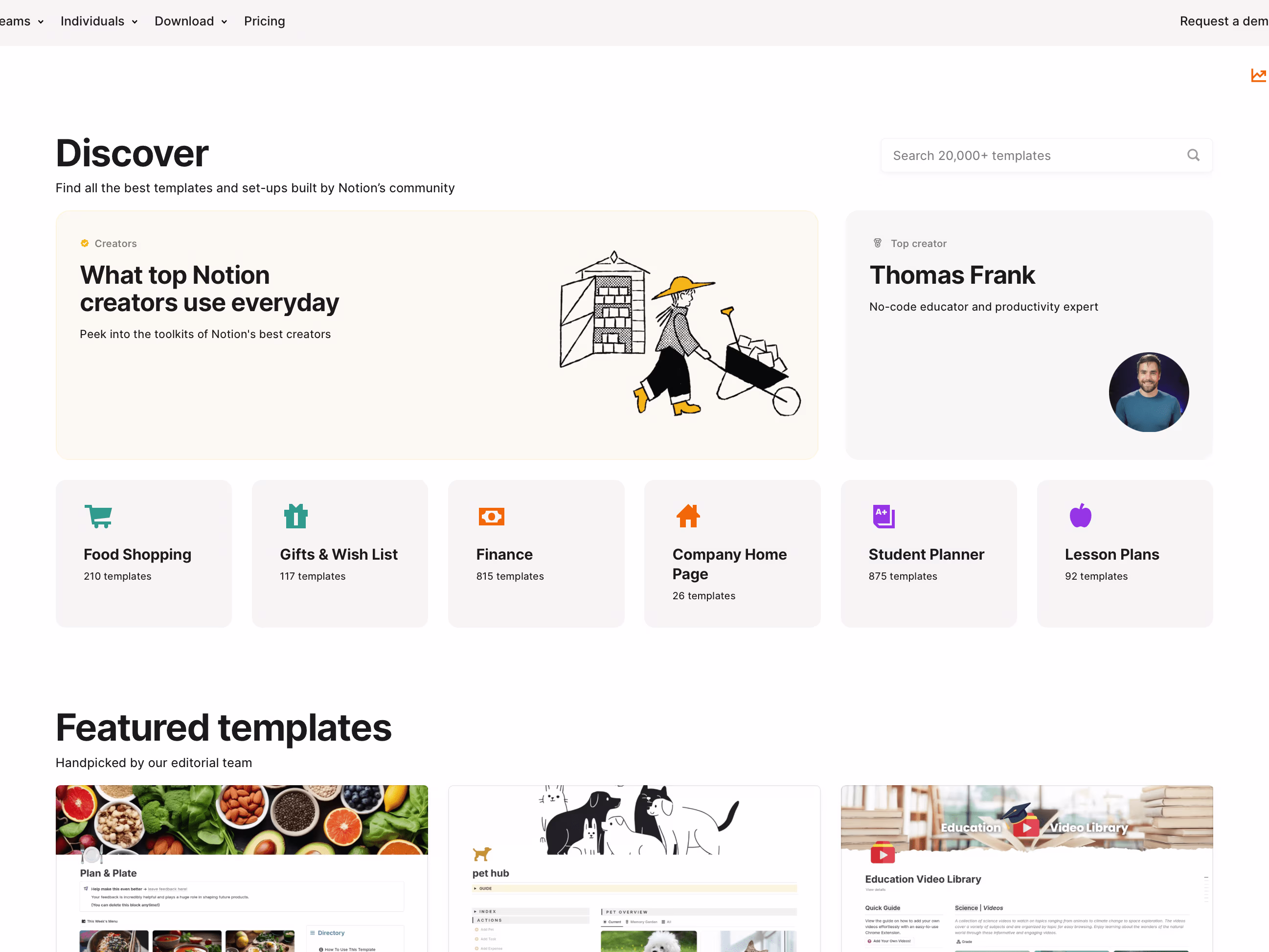 Placeholder project card media