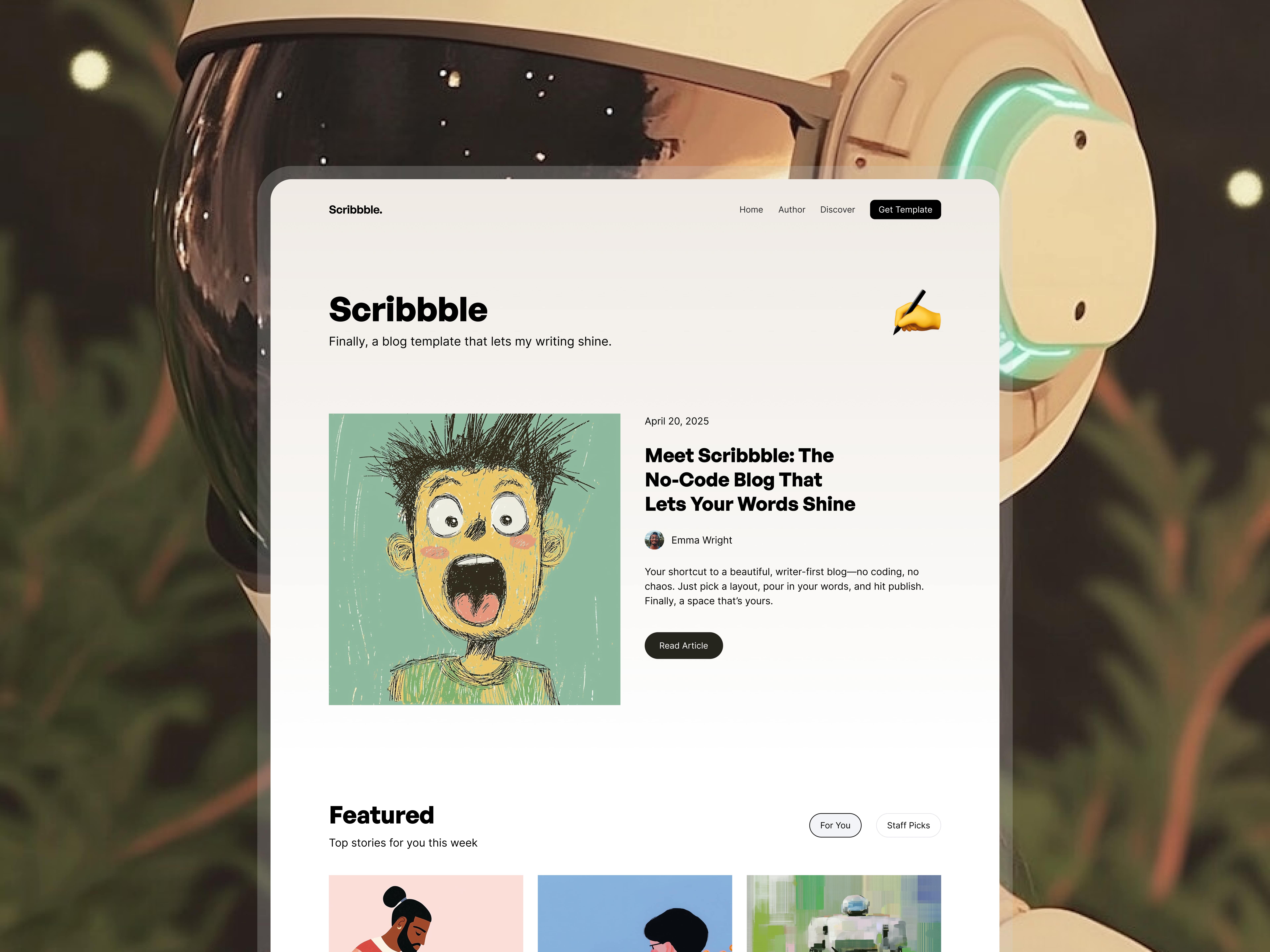 Placeholder project card media