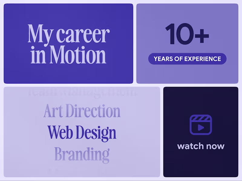 Cover image for 10 Years of Design in Motion: Branding,Ads,Web, & Apps