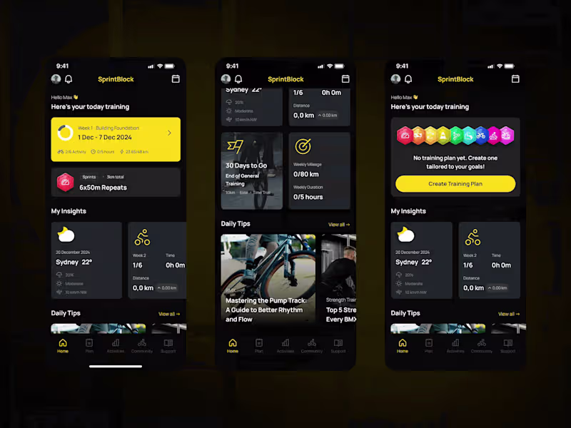 Cover image for SprintBlock - BMX Training App