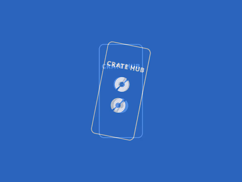 Cover image for UX AND UI DESIGN · CRATE HUB