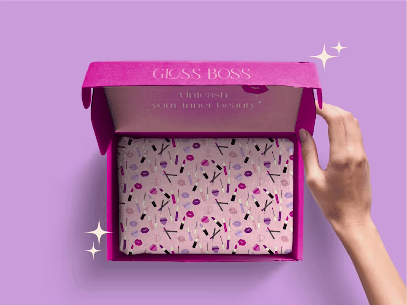 Cover image for Gloss Boss | Makeup Brand Identity Design 💄 
