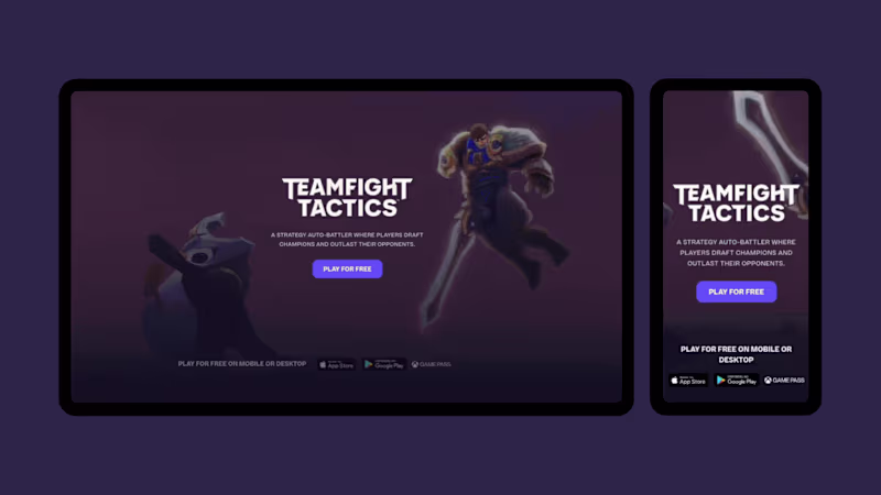 Cover image for Teamfight Tactics Landing Page Redesign