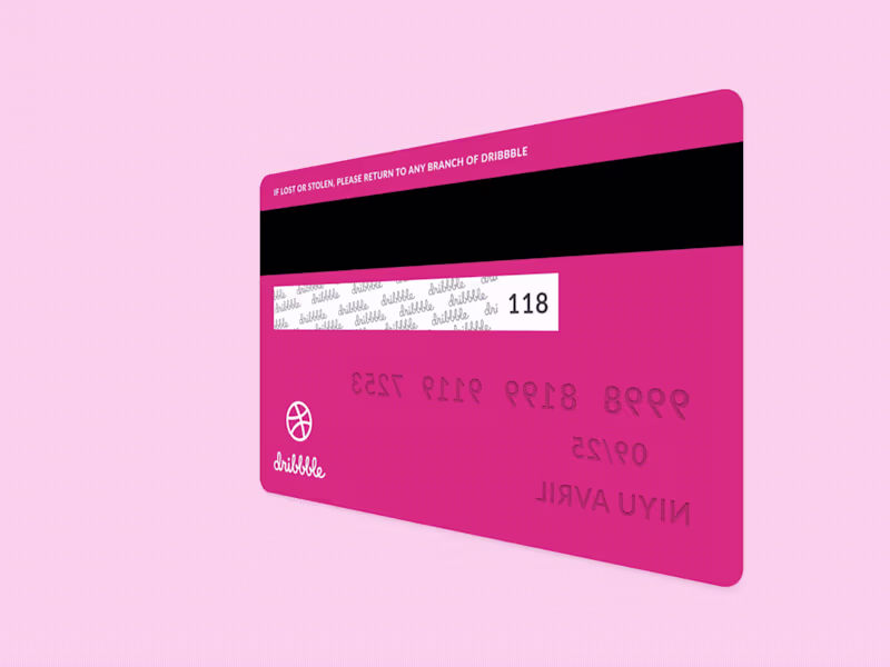 Cover image for Dribbble Credit Card
