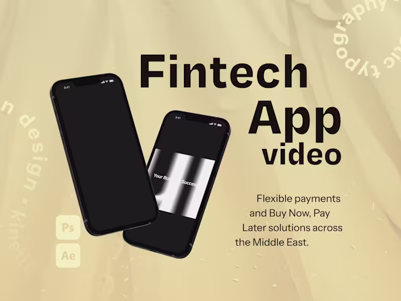 Cover image for Kinetic Typography & Motion Design Video for SaaS Fintech