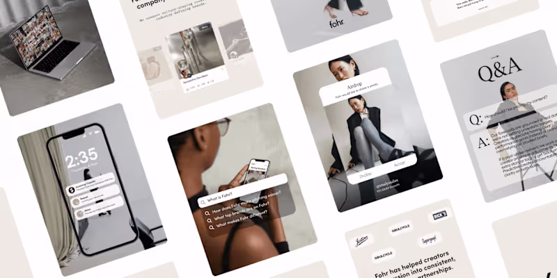 Cover image for Fohr Instagram Rebrand and Content System