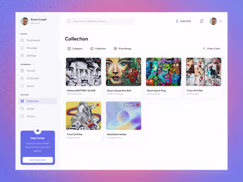 Cover image for User-Centric NFT Marketplace Design for Enefti