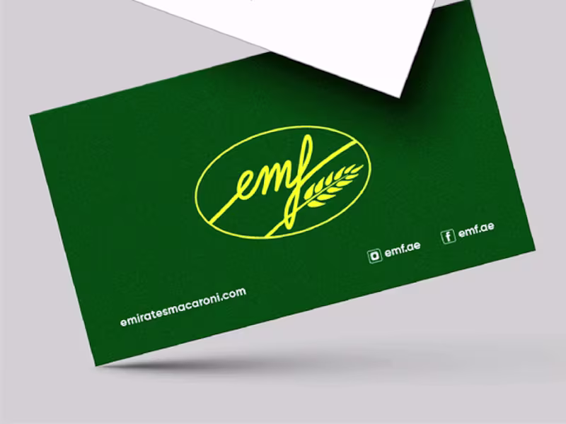 Cover image for Emirates Macaroni Factory (EMF) - Corporate Brand Identity