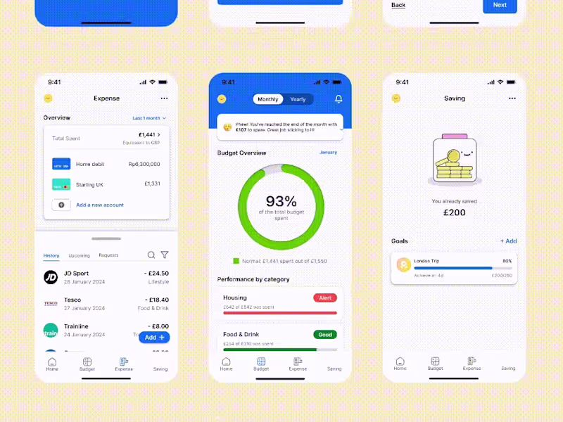 Cover image for MoneyMate | Mobile App Design