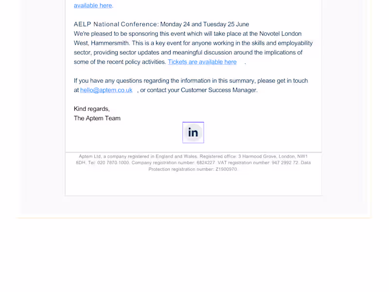 Cover image for Monthly all customer email newsletter