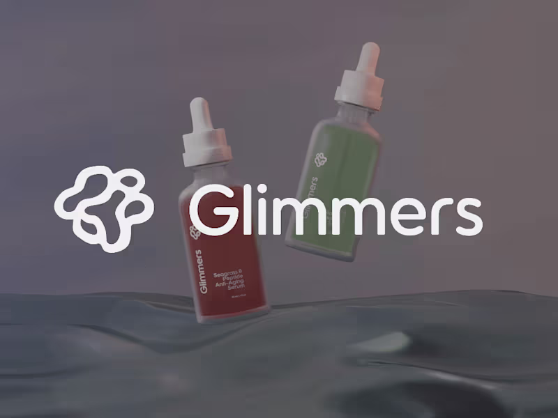 Cover image for Beauty Brand Strategy, Packaging, 3D, Video, Identity | Glimmers