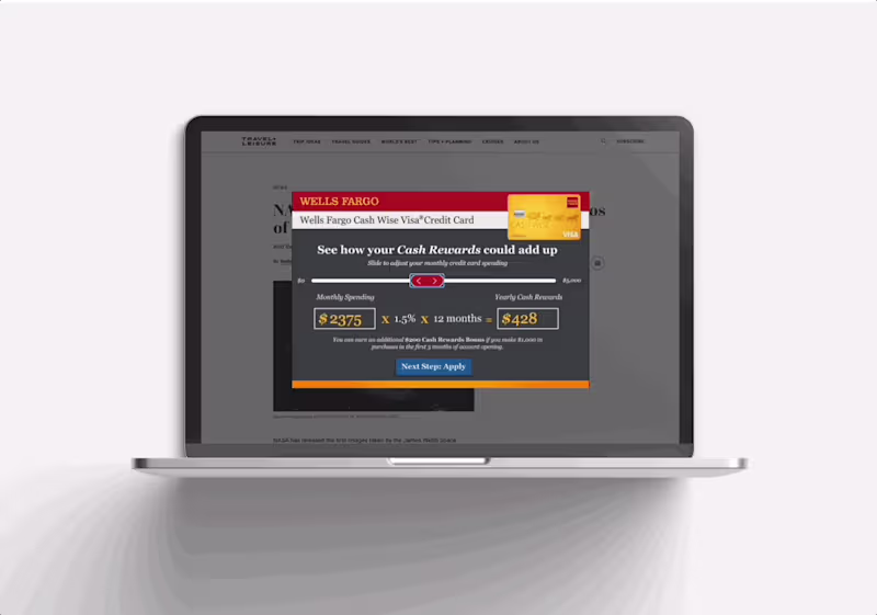 Cover image for Wells Fargo Interactive Credit Card Ad Campaign