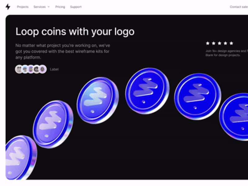 Cover image for Loop Coin banner animation 