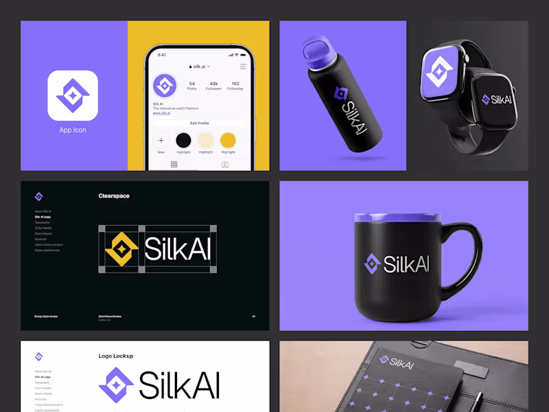 Cover image for SilkAI Visual Identity Design