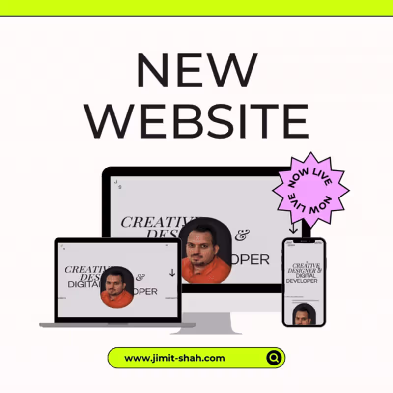 Cover image for 🌐 Jimit Shah - Personal Portfolio