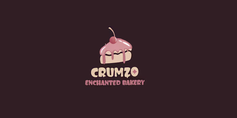 Cover image for  🍰Сartoon logo and Branding for Bakery "CRUMZO"