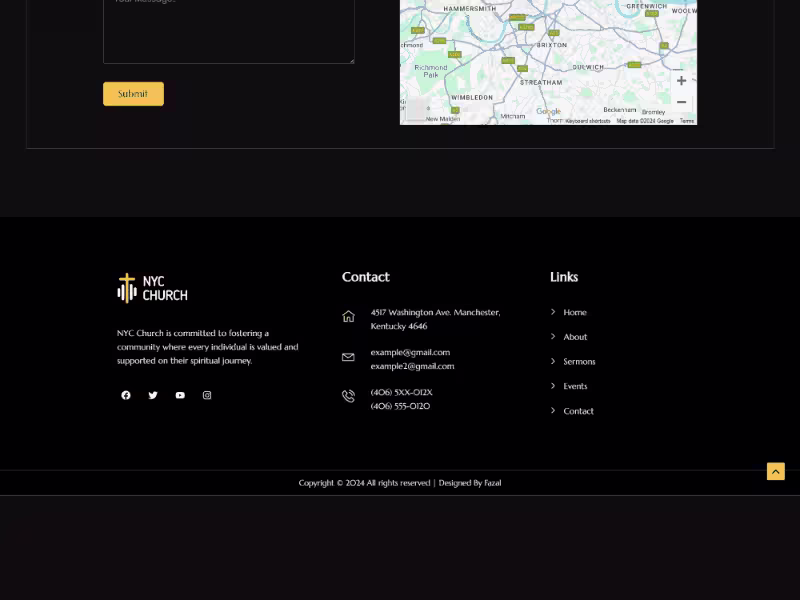 Cover image for Church Website | WordPress Website Design using Elementor