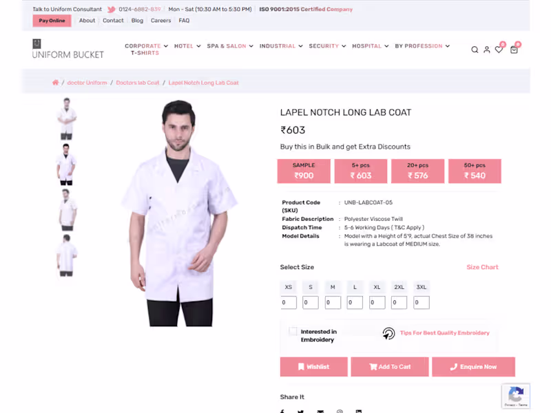 Cover image for E-commerce Website for Uniform Bucket
